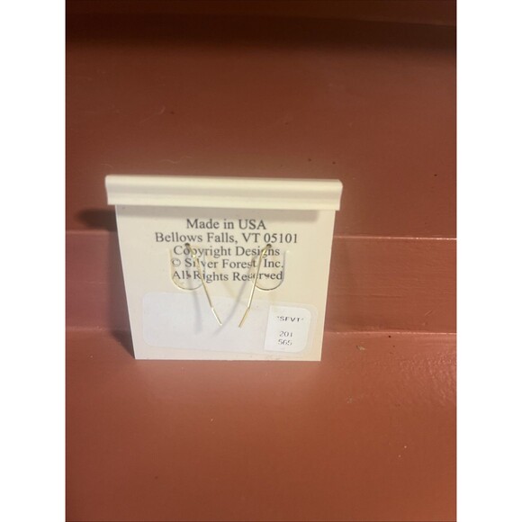 Silver Forest Handcrafted 18K Surgical Steel Earrings, Apple Teacher Gift, USA - Picture 3 of 3